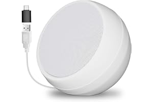 ZETIY USB Computer Speakers, Mini Portable Laptop Speakers with Stereo Loud Sound, Enhanced Bass USB Powered PC Speakers for Desktop, PC, Checkout Counter, Home, Office - White