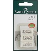 Faber-Castell 3 Plastik Silgi 7086/48 (Beyaz)