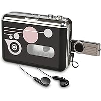 Rybozen Lecteur de Cassette Autonome Audio numérique USB Musique/Cassette vers MP3 Converter avec OTG Enregistrer sur…