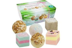 BRUBAKER Cosmetics 6er Set Badepralinen "Caribbean Dream" handgemacht und vegan