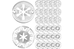 JatilEr 30 Pcs Heat Shield Clips, 30mm Heat Shield Repair Kit Steel Locking Star Washer Clips Shield Fasteners Engine Under Cover Fixing Clips, Heat Shield Fixing Clip Replacement for Various Autos