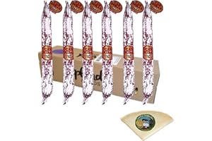 TU DESPENSA EN LA WEB Longaniza de Payés Can Duran - 6 Longanizas Peso Aproximado por Unidad 500 gramos - Incluye Cuña Degustación Queso de Oveja Curado de REGALO - Es ideal para disfrutar en aperitivos o en bocadillos