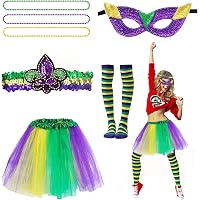 Jupe Tutu Arc-en-Ciel Avec Accessoires - Costume Carnaval Et Fête