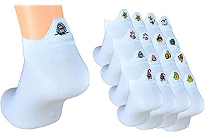 Cocain underwear 8 | 16 | 24 Paar Damen Sneaker Socken Fersenmotive eingestickt lustig modisch Knöchelsocken fesch Gr. 35 38 39 42 Fun Socken Sneaker Söckchen