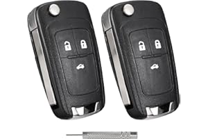 SPTwj 2 Stück Schlüssel Gehäuse 3 Tasten Fernbedienung Kompatibel mit Opel Insignia Astra J Vauxhall Mokka Zafira Autoschlüssel Auto Schlüsselgehäuse Ersatz Funkschlüssel Klappschlüssel