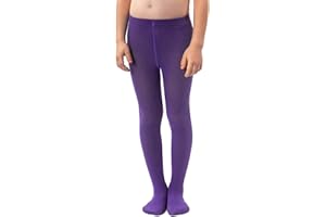 NOQ Medias de punto lisas para niñas, cálidas, opacas, para el colegio, baile de ballet, guardería