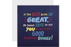 Hallmark Fathers Day Card, Funny Fathers Day Card, Word Art, Dad, Step Dad, Joke, Humour, Blue