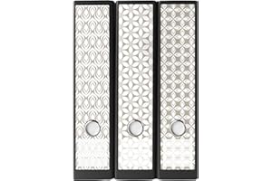 AUSGEWÄHLT VERPACKT Ordnerrücken Etiketten selbstklebend – 9 Aufkleber zum Beschriften – für Ordner A4 breit – Klebeetiketten als Rückenschilder für Ordner breit – opak: Untergrund scheint nicht durch - MUSTER BEIGE