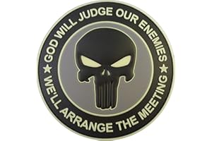 LEGEEON Subdued GOD WILL JUDGE OUR ENEMIES Glow Dark Punisher DEVGRU Navy Seals PVC Hook Patch