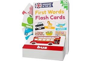 LEARNWORX Flash Cards For Toddlers Age 1 2 3 | First Words Flash Cards for Kids | Toddler Baby Flashcards | 101 Unique Toddler Learning Cards | From 12 months | Language & Speech Development Toys