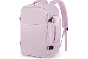 ETRONIK for NEW Ryanair Cabin Bags 40x30x20 Cabin Bag Underseat, Travel Backpack Cabin Size for Wizz Air & EasyJet, 24L Carry On Backpack Flight Approved, Rucksack for Hand Luggage, Purple