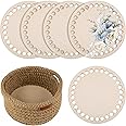6er Set Korbböden Aus Holz - DIY Häkelböden Für Körbe In Verschiedenen Größen Von 10-25cm