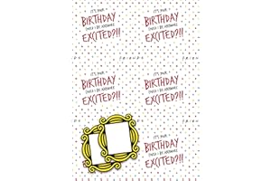 DANILO PROMOTIONS LTD Friends - Papel de regalo de cumpleaños de 2 hojas y 2 etiquetas