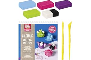 Knorr Prandell 4011643971738 212159103 Kit de Bricolage Funny Animals, pétrissage et Gommage