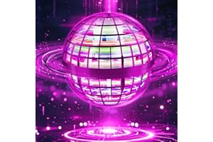 PKBOSS Fliegender Ball Magic Flying Orb Ball,Hand Controlled Hover Schwebender mit LED Licht Flying Spinner Mini Drohne Für Kinder Hover Toy Geschenke für Jungen Mädchen 6-12 Jahre