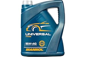 MANNOL Huile moteur UNIVERSAL 15W-40 Huile minérale Huile ACEA A3/B4 API SN API CH-4 5 L