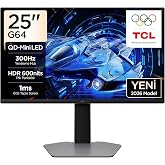 TCL 25G64 Gaming Monit&ouml;r&uuml; 25" 1ms 300Hz Fhd Qd-Mini LED Fps Oyuncu Monit&ouml;r&uuml; (Freesync Premium) (TCL T&uuml;rkiye Garantili)