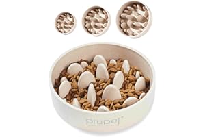 PiuPet® Gamelle Anti glouton Chien I Passe au Lave-Vaisselle I Gamelle Anti glouton Chien Grande Taille I Gamelle Chien I 0,8L