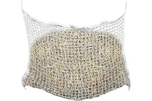 Einfeben Heusack - Rete per fieno, 160 x 90 cm, a maglia stretta, 3 x 3 cm, per una migliore digestione, per cavalli e capre, capacità circa 9 kg