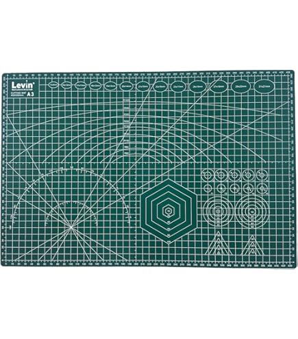 A3 Self Healing Cutting Mat - Double Sided 17x11 Inch With Imperial & Metric Grid