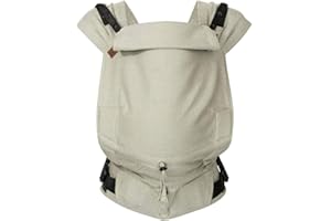 Hoppediz Babytrage Primeo, für Neugeborene ab Geburt, Bauchtrage, Rückentrage, 100% kbA-Baumwolle, Elba