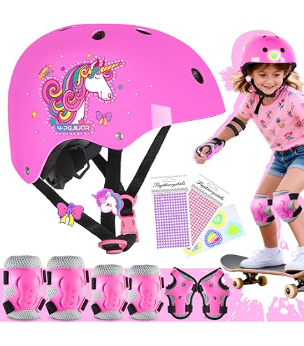Patins à Roulettes Licorne 4-Pejiijar – Taille Ajustable XS à L, Roues LED Multicolores, Sécurité Renforcée, Pour Filles Et Femmes