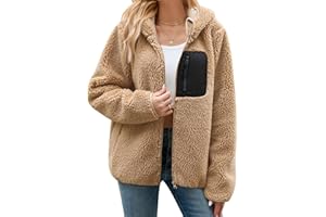 RITOSTA Veste Polaire Femme Hiver Sweat à Capuche Zippé Chaud Blouson Manteau Doublure Manteaux à Capuche Manche Longue Jacket Automne Casual Outwear avec Poches