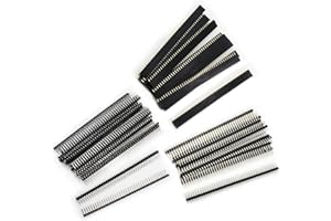 Aussel 60 Stück Weg PCB Board 40Pin männlich weiblich und rechtwinklig Header Connector (PIN-3 60PCS)