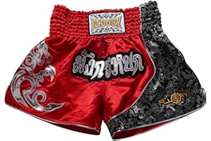 FLUORY Short de Combat Muay Thai, MMA Vêtements Cage d'entraînement Fighting Grappling Arts Martiaux Kickboxing Short Vêtements
