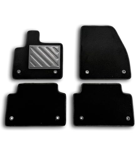 Tappetini Su Misura Land Rover Velar (2017-) Velluto Nero 2 Pezzi