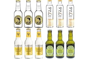 FRANKBAUER360 1724 Tonic (3 x 0.2 l) Thomas Henry (3 x 0.2 l) Fentimans (3 x 0.2 l) und Fever Tree Indian (3 x 0.2 l)