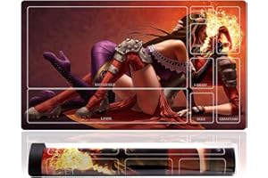 sabermaster MTG Playmat Table Mats Size 60X35 cm Mousepad Compatible for MTG RPG CCG Trading Card Game Play mats Original Play Mat Art Designs & Accessories (15)