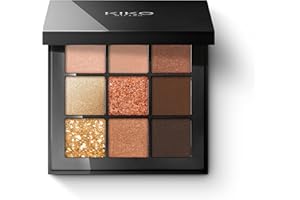 KIKO Milano Glamour Multi Finish Palette 01 | Paleta De 9 Sombras De Ojos Con Diferentes Acabados