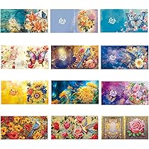 Verjaardagskaarten | 6 stuks | Diamond painting Verjaardagskaarten | 6 stuks | Diamond painting
