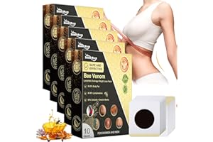 QUIXION 50 Stück Bienengift-Lymphdrainage-Schlankheitspflaste, Bienengift Abnehmen Pflaster, Abnehmen Patch, Slim Patch Abnehmpflaster Bauchnabel Zum Abnehmen FüR Personen Jeden Alters
