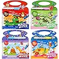 Tinytotem Reusable Cardboard Magical Water Books For Kids With Doodle Pen Board Return Gift Coloring Children Toys Birthday Gifts Educational Toy Magic Painitng Multicolor