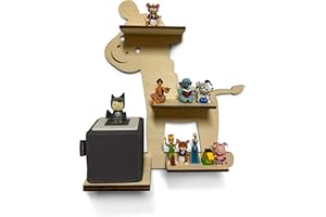 DRYSSON DIY Shelf Baby Zebra for Music Box Suitable for Toniebox Children's Baby Room to Paint Yourself Great Individual Gift Birthday