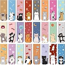 Segnalibri Magnetici Gatto - Set Da 6 Clip Colorate Per Libri, Regalo Carino Per Amanti Dei Gatti - Foto 2
