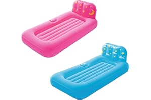 Bestway 67496 - Cama Hinchable Infantil Dream Glimmers Confort 132x76x46 cm