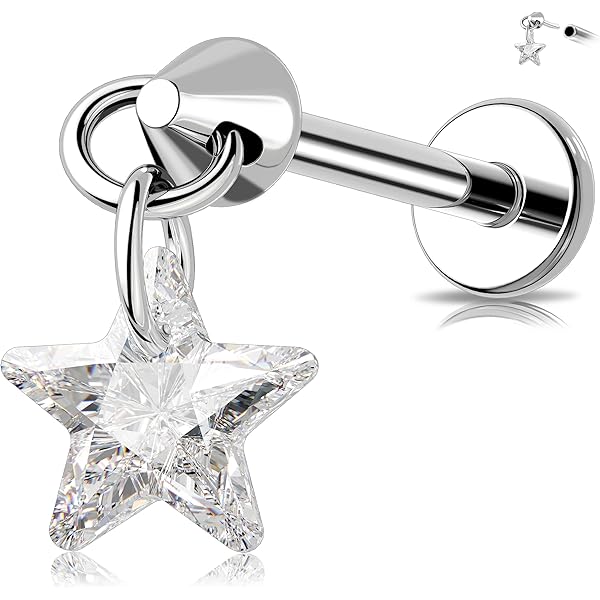 Adramata G23 Titanium Helix Sieraden Kraakbeen Oorbellen Intern Geschroefd Plat Achterkant Oorpiercing Labret Conch Hypoallergene Zilver Goud Tragus