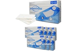 INDASEC Indas Sabanindas Classic 60x40 - 30 Protectores Absorbentes para Incontinencia - Confort Duradero - Seguridad y Práctica - Libre de Látex - 8 Paquetes - 240 Unidades