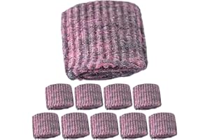 QIKAM 10 Stück Stahlwolle Seifenpads, Reinigungspads aus Stahlwolle mit Seifenanteil, Kratzfreie Stahlwolle Schwamm, Vielseitiges Reinigungspad für Geschirr, Töpfen, Pfannen, Grills und Spülbecken