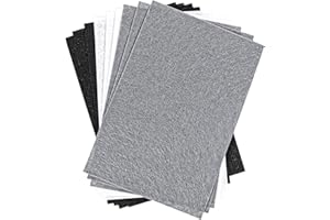 Lnngub 10 Stück Filz zum Basteln, 1mm Stark Filzstoff 30 x 20 cm Filzblätter Basteln Filzblätter aus Vliesstoff für DIY-Kunsthandwerk, Nähprojekte, Handdekoration (3 Farben)