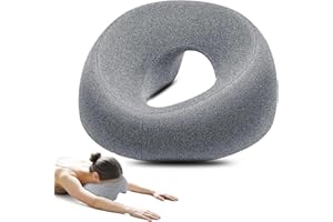 AGOGUE Zagłówek do masażu łóżka, poduszka do masażu, poduszka do twarzy, profesjonalna poduszka do masażu, piercing do biura i domu (kolor szary)