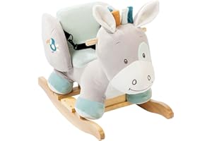Nattou Rocking Animal for Children, Tim The Horse, 10-36 Months, 63 x 33 x 46 cm, Beige, 498135
