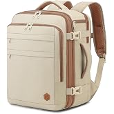 VANKEV Ryanair easyJet Expandable Airplane Cabin Travel Backpack | 40x30x20 24L-30L, Carry-on Travel Bag for Travel Work, for