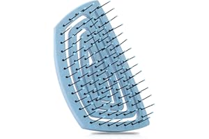 ‎NINABELLA Ninabella Mini Szczotka do włosów dla kobiet i dzieci - Nie ciągnij - Szczotka do włosów kręconych w pasie podróżnym dla dziewczynek i chłopców - Unikalne szczotki spiralne