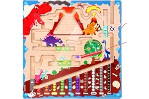 GRACEDUCK Magnetic Color and Number Maze: Montessori Toys for 3+ Girls Boys Year Old - Montessori Fine Motor Skills&Color Matching Education Toys for Preschool Learning Activities Travel Toys Gifts for Toddler