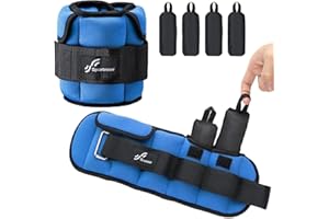 Sportneer Regulowane obciążniki na kostki: ulepszone, regulowane obciążniki na nogi, ciężarki do studia fitness, treningu, 0,5-2,3 kg na kostkę, 0,9-4,5 kg na parę