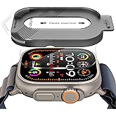Diruite 2 Piece Screen Protector for Apple Watch Ultra 4/3/2/1 49 mm | Tempered Glass 9H Hardness, HD Clear, Anti Scratch, To